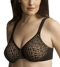 Semi-Sheer Lace Minimizer Bra